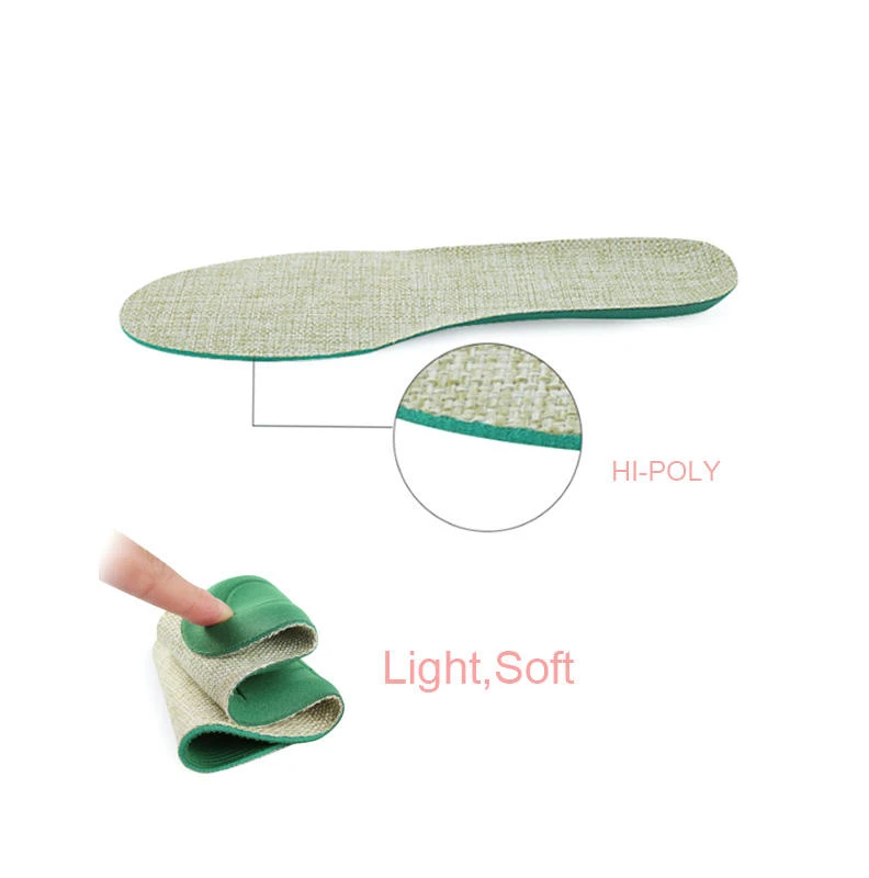 Cotton-Linen Top HI-POLY Breathable Insole Cotton-Linen Top HI-POLY Breathable Insole